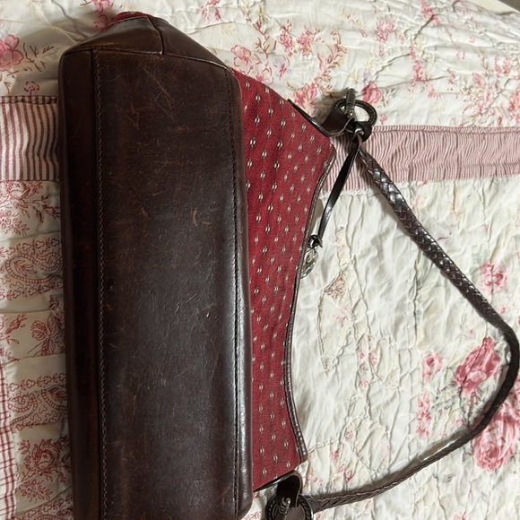 Brighton Red Tapestry Braided  Shoulder Strap Bag - Picture 5 of 7